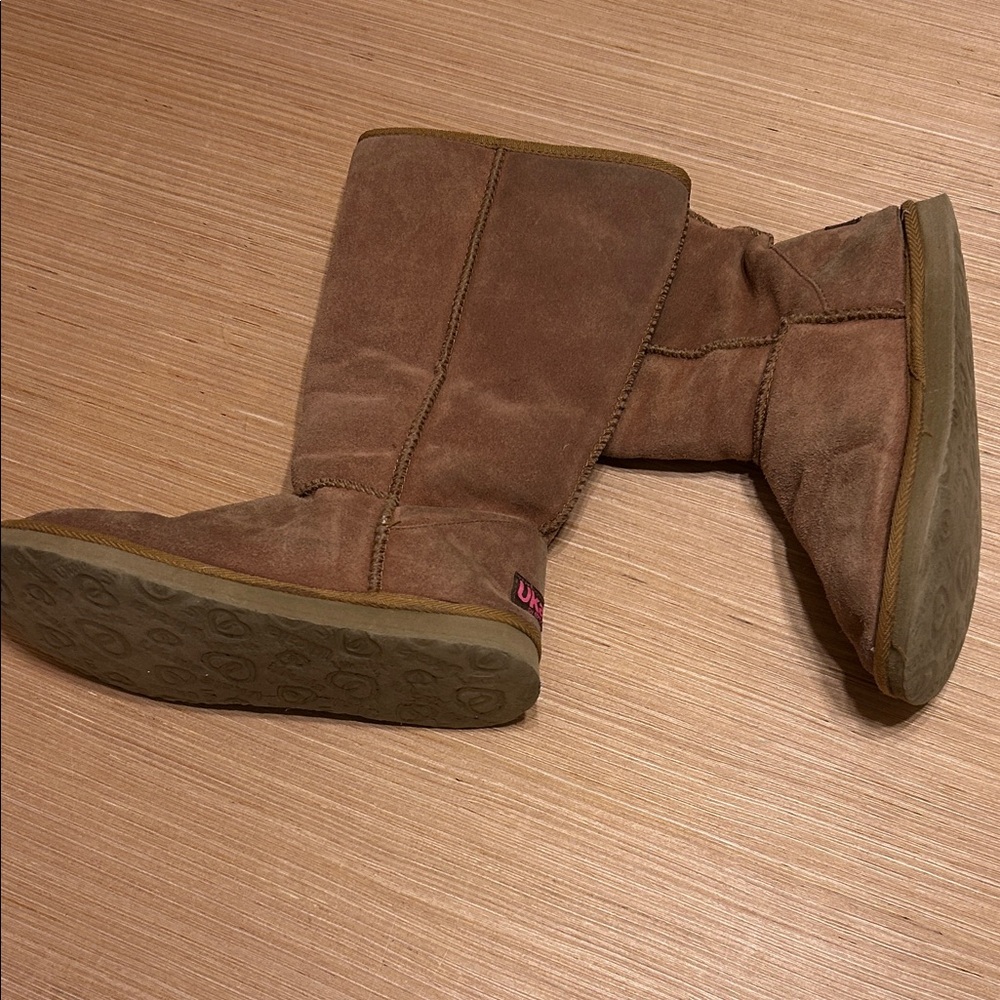 Classic Brown Suede Winter Boots - Women's UKALA Size 9